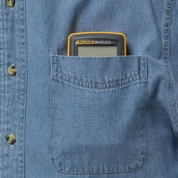 Fluke 106 Palm-sized Digital Multimeter Voltmeter 6000 Counts AC/DC Current Frequency Measurement Voltage Handheld Ohm Tester Wide Voltage Range Accurate LCD Display image 5