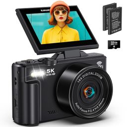 demofit 5K Digital Camera for Photography- WiFi UHD Vlogging Camera with 18X Zoom image 1