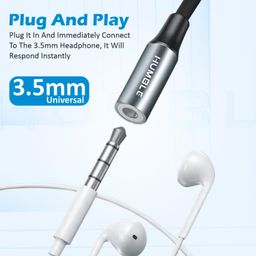 HUMBLE Type C to 3.5mm Audio Jack Adapter with DAC – Compatible with iPhone 15 Pro Max/ 15 Pro/ 15 Plus, Galaxy S24/ S24 Ultra/ S23/ S23 Ultra/ S22/ S21, Flip/Fold, iPad Pro & Other Type C Devices image 4