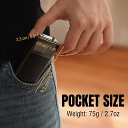 raddy RF205 Portable FM Radio, Pocket Mini Radio with BT 5.3 Connection, FM-to-BT Signal Output, MP3 Music Player Speaker Battery Operated, Type-C Charging, Alarm Clock, Grey image 5
