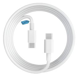 duetmi Samsung 25W Original Type C to C 3.3 FT Fast Charging USB C Cable High-Speed & Data Transfer Compatible with Samsung Galaxy M15,F15,A15,A14,M14,F14,M34,F34,A34,A54,S21 Fe 5G,S22,S23 Type-C Cord,White image 1
