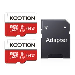 KOOTION 64GB Micro SD Card 2 Pack, Micro SDXC Memory Card Class 10 Micro SD Cards UHS-I, C10, U1, High Speed Flash Memory Card with Adapter image 1