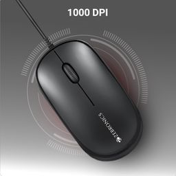 ZEBRONICS JUDWAA 880 Wired USB Keyboard & Mouse Combo, Plug & Play, 105 +12 Integrated Multimedia Keys, 3 Button Mouse, 1000 DPI, High Precision, Advanced Optical Sensor image 5