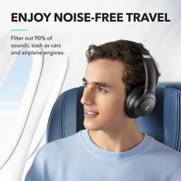 soundcore by Anker Q20i Wireless Bluetooth Over-Ear Headphones with Hybrid Active Noise Cancelling, 40h Playtime in ANC Mode, Hi-Res Audio, Deep Bass, Personalization via App (Black) image 2