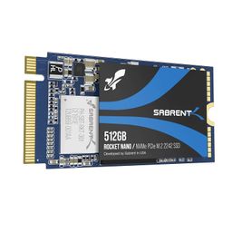 Sabrent 512GB Rocket NVMe PCIe M.2 2242 DRAM-Less Low Power Internal High Performance SSD (SB-1342-512) image 1