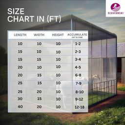 Divayanshi Mosquito Net HDPE Animal Mosquito Nets for Cow/Buffalo, Mosquito Net Cow Shed (25x20x10 FT) image 5