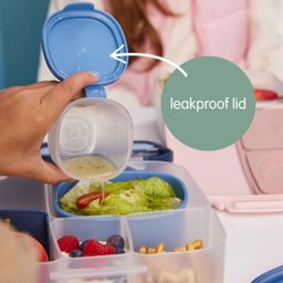 b.boxforkids b.box Snack Tubs - Leakproof, Reusable & Portable Snack Containers Pack of 3 - Ocean Blue image 4