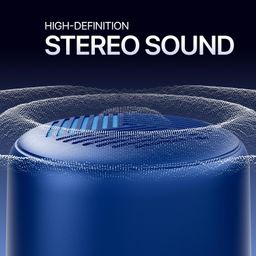 Mivi Play Bluetooth Speakers Wireless with 12 Hours Playtime. Wireless Speaker Made in India with Exceptional Sound Quality, Portable and Built in Mic-Blue image 3