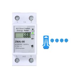 BAZPUR MART® WiFi Smart Home Energy Monitor Real Time Electrici Meter Easy Installation Remote APP Control image 4