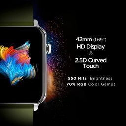 boAt Wave Call Smart Watch w/Bluetooth Calling, 1.69" (4.2 cm) HD Display w/ 550 NITS & 70% Color Gamut, 150+ Watch Faces, Multi-Sport Modes,HR,SpO2, IP68(Forest Green) image 4