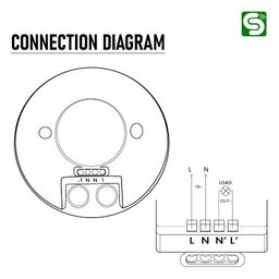 ESYSENSE (ESY-M10):Microwave Ceiling Mount/Radar Sensor Light Switch with LUX Sensor Occupancy Body Motion Detector (Microwave Thin Round Type) image 5