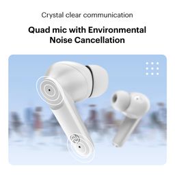 Noise Buds VS104 TWS in Ear Earbuds with 45H of Playtime, Quad Mic with ENC, Instacharge(10 min=200 min), 13mm Driver,Low Latency, BT v5.2 (Snow White) image 4