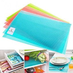 Kuber Industries Polyvinyl Chloride Multipurpose Refrigerator Drawer Mat|Circle Design & Water Proof Pvc Material|Size-48 Cm X 33 Cm,Pack Of 6 (Multicolour) image 2