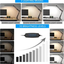 Sounce Table LED Desk Lamp Light with Metal arm Stand | 3 Lighting Modes | Overhead LED Desktop Lamp | USB LED Lamp for Studing, Reading, Home, Office, Desktop, Bedroom, Reading & Multipurpose use image 2