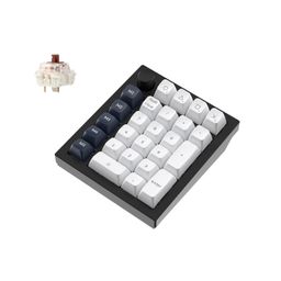 Keychron Q0 Max Wireless Custom Mechanical Numpad, 2.4 GHz/Bluetooth 5.1/Wired QMK Number Pad, RGB Hot-Swappable with Gateron Brown Switch for Laptop Mac Windows Linux - Black image 1