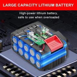 Rexmon 48Vf Lithium-Ion Battery with Charger | Max Power Link System | Rechargeable Battery Pack for Cordless Power Tools – 12000mAh Li-ion | Power Share Compatible image 3