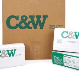work store C&W Multi-fold Paper Towels (M-Fold), | Multi Fold Hand Towel | Pack of 20-150 Pulls/Pack, Eco-freindly | High Absorbency | Soft & Gentle | White Folded Towel Sheets image 1
