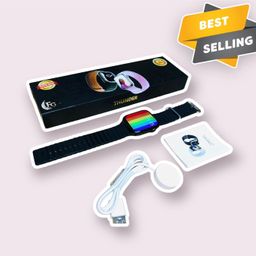 FG Thunder Smart Watch Always ON Display 500+ Watch Faces with Calling, Black image 4