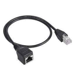 fdealz [ 0.6 Meter ] RJ45 Male to Female Extension Cable, RJ45 Ethernet Extension Cable, LAN Cable Extender RJ45 Network Patch Cord for Router Modem Smart TV PC Computer Laptop, 60 CM image 1