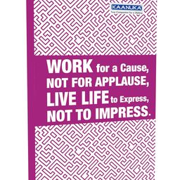 KAANUKA Long Size Notebook - 140 Pages, Unruled, Plain, Long Size - 27.2cm X 16.7cm, Pack Of 6 Notebooks, Long Size Unruled Notebooks for School and College Students image 4