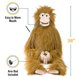 silly puppets Silly Monkey, 38 In Wrap Around Puppet, Affordable Gift For Your Little One! Item #Dspu Sp2004 B image 3