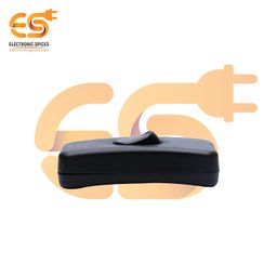Electronic Spices Black Spst Halfway Rocker Button Inline Switch for Table Lamp Pack of 10pcs image 2