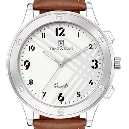 timewear Analog New Track Number Dial Leather Strap Watch for Men image 3
