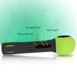 ZEBRONICS -Fun 3 W Bluetooth Speaker, Supporting mSD Card, AUX, Media Control and Mic (Green) image 3