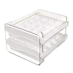 generic 2 Tier Egg Holder Stackable Eggs Tray Bins for Countertop Shelf Drawer image 1