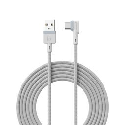 Portronics Konnect L Fast Charging 3A Type-C Cable 2 Meter with Charge & Sync Function for All Type-C Devices (White) image 1