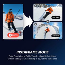 Insta360 X5 - Waterproof 8K 360° Action Camera, Leading Low Light, Invisible Selfie Stick Effect, Rugged and Replaceable Lens, 3-Hour Battery, Built-in Wind Guard, Stabilization, Triple AI Chip Design image 5
