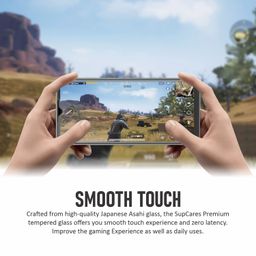 supcares Military-Grade Gorilla Tempered Glass Screen Protector for Samsung Galaxy M33, M13, M13, A13, F13, Galaxy A23 and Galaxy F23 (6.6 Inch) With Installation Kit | Edge to Edge Coverage | Black image 4