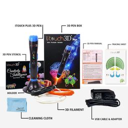 WOL3D Itouch plus 3D Pen for 3D Printing with Speed Control, Advanced Temperature Regulation, OLED Display & Ergonomic Design – Compatible with variety of Filaments for Creative DIY, Art. image 4