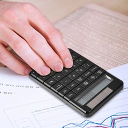 tand Wireless Keypad & Calculator, Lightweight LCD Display Wireless Numeric Keyboard, for Office General Purpose Professional Use Home image 2