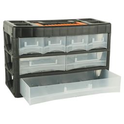 BLACK+DECKER BDST73829-8 Small Portable Cabinet for Multi-Purpose Home/Tool Storage with Carry Handle (7 Drawers,Plastic) image 5