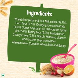 CERELAC Baby Cereal with Milk , Multigrain & Fruits , From 12 to 24 Months ,Stage 4, Source of Iron & Protein , 300g, Bag-In-Box Pack image 3