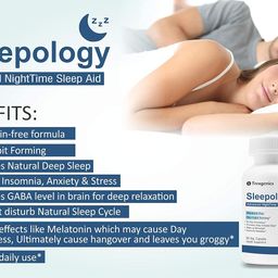 Trexgenics SLEEPOLOGY Advanced Melatonin-Free, Non-Habit Forming NightTime Sleep Support (60 Veg. Capsules) (1) image 3