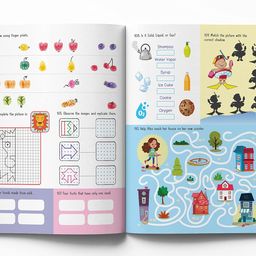 201 Brain Booster Activity Book - Fun Activities and Exercises For Children: Tracing & Pattern, Colors & Shapes, Maze image 4