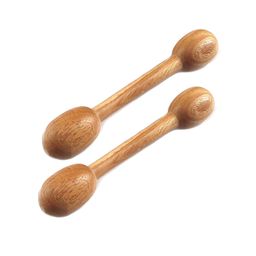 carvenation CarveNation™ Neem Wood Dumb Bell Teether | Tender Dumbbell Shape Wood Teethers | Ayurvedic Beneficial Neem Baby Gum Soothers | Beautiful Chewbies for Toddlers (Set of 2) image 1