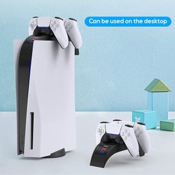 atdaraz Ps-5 Charging Station 2.5H Fast Charging Ps-5 Controller Charger Station [Attach to Top] Play- Station 5 Charging Dock Accessories for Dual Controller, Compatible with Dual-Sense Controller, image 5