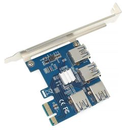 CALANDIS Pci-E Pcie 1 to 4 Pci Express Pci E 16X Slots Riser Card Multiplier Card image 4