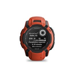 Garmin Instinct 2X Solar, Rugged GPS Smartwatch, Built-in Flashlight, Solar Charging Capability, Multi-Band GNSS, Flame Red image 2