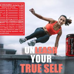grizzly nutrition Grizzly Nutrition, True Instincts - Potent Pre Workout 300 gram, 2025 edition, 10th generation, upto 60 Servings, with Citrulline, Beta alanine, Theanine +13 performance boosters, Cuban Lime Mojito image 4
