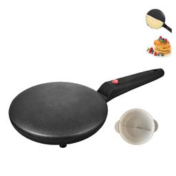 elbme ELBME® Instant Crepe Maker, Pancake Machine Maker, Handheld Crepe Maker with Temperature Control, Crepe Pan Electric, Electric Baking Machine, Easy to Use for Pancakes, Blintz, Chapati (Black) image 1