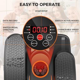 GUGTTR Under Desk Elliptical Machine, Ellipse Leg Exerciser for Seniors, Quiet and Portable Pedal Exerciser While Sitting, Elliptical Exercise Machine with Remote Control,12 Adjustable Speeds image 3