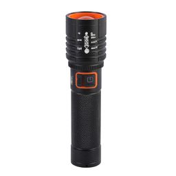 MZ 035 (ZOOMABLE LED Metal Torch) 4 Modes Flashlight, Super Bright Cree T6 LED Light Torch image 1