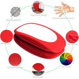 Oboe Silicone Mouse Case Cover Protective Skin Compatible with Apple Magic Mouse 1/2 Magic iPad Mouse (White) [Mouse NOT Included] image 3