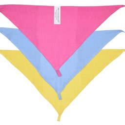 MK HANDICRAFT Set of 12 Pieces Soft and Pure Cotton Triangular Nappies for Babies (Yellow, Children: XS) image 3