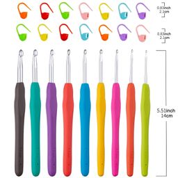 goosevivi Crochet Hook, 9-Piece Crochet Hook Set with Ergonomic Soft Grip for Unparalleled Comfort and Precise Control, Includes Stitch Markers - Perfect for Beginners and Experienced Crochet Lovers image 4