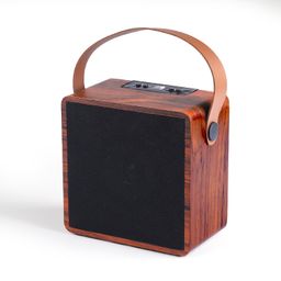 NB NOIZZYBOX Cube M Premium Wood Finish Portable Wireless Bluetooth Speaker with 6W Output, HD Sound, FM Radio, USB and TF Card Bluetooth 5.2 EDR, TWS image 2